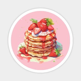 Strawberry Pancakes Magnet